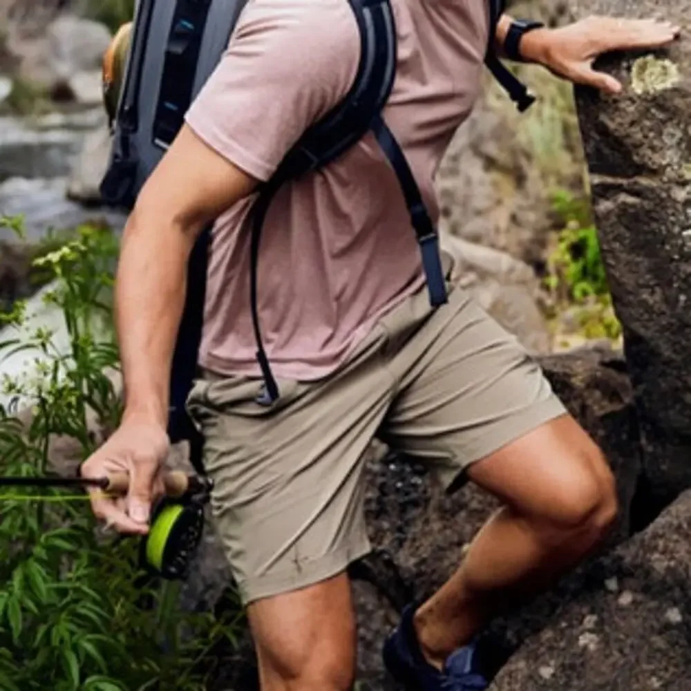 Free Fly Men's Utility Bamboo Blend Short in Sand Size XXL - Picture 2 of 7